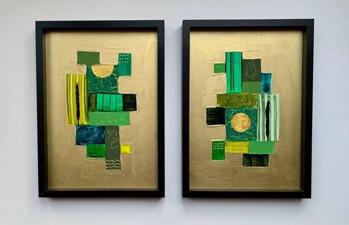 Ronald Boonacker (1955) - Italiaans Landschappen duo, Antiek en Kunst, Kunst | Designobjecten