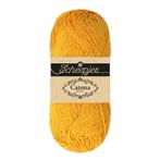 Scheepjes Catona Shine - 208 Yellow Gold - Gold - Katoenga, Hobby en Vrije tijd, Breien en Haken, Ophalen of Verzenden, Nieuw