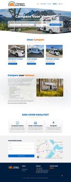 Professionele camperverhuur site met boekingsmodule