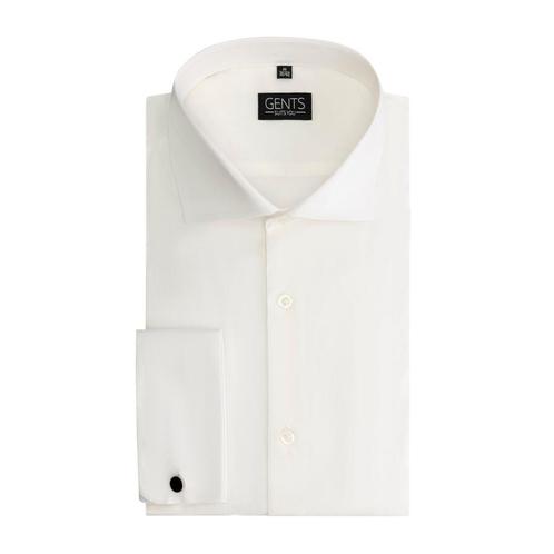 GENTS dubbele manchet ecru - XXL 45/46, Kleding | Heren, Overhemden, Verzenden