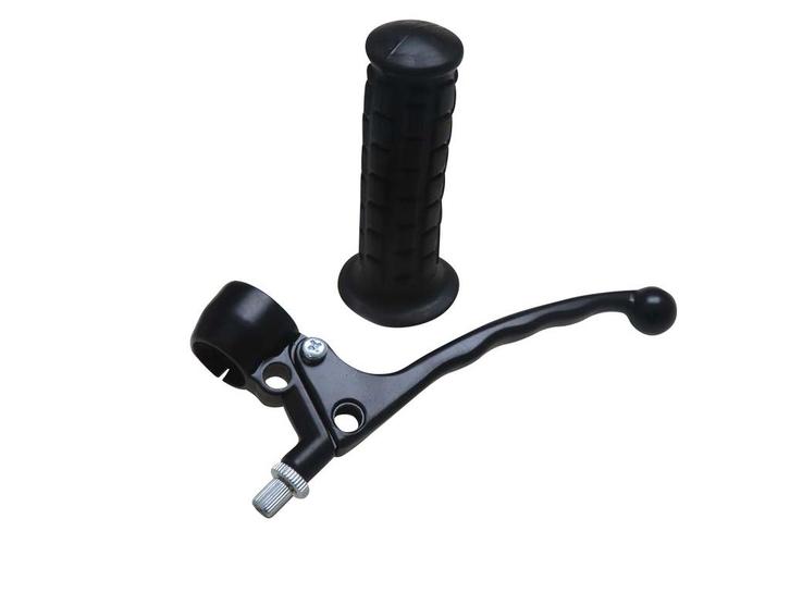 Greepset links model Lusito replica zwart (remlicht), Fietsen en Brommers, Brommeronderdelen | Algemeen, Nieuw, Ophalen of Verzenden