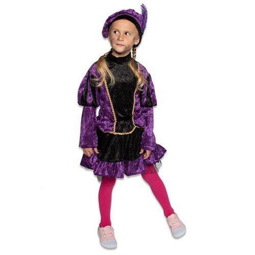 Pietenpak Kind Jurk Met Petticoat Paars, Hobby en Vrije tijd, Feestartikelen, Nieuw, Verzenden