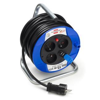 Penaarde kabelhaspel | Brennenstuhl | 15 meter, Doe-het-zelf en Verbouw, Elektra en Kabels, Nieuw, Verzenden