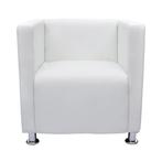 Kubus Fauteuil Wit - OP = OP! Laatste Kansen - Zit Heerlijk, Huis en Inrichting, Fauteuils, Ophalen of Verzenden, Nieuw, Minder dan 75 cm