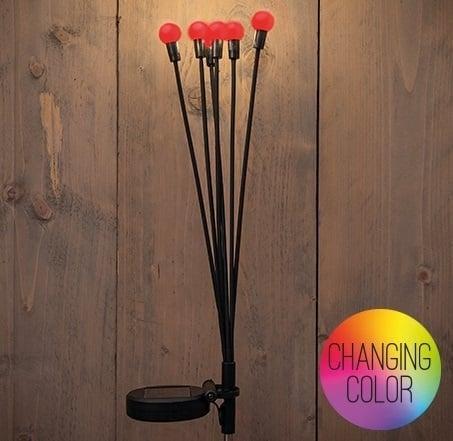 Solar Tuinsteker - 6 Vuurvliegjes - Multicolor, Tuin en Terras, Buitenverlichting, Waterbestendig, Led, Zonne-energie, Minder dan 50 watt