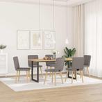 vidaXL Eetkamerstoelen 6 st stof taupe, Huis en Inrichting, Stoelen, Verzenden, Nieuw