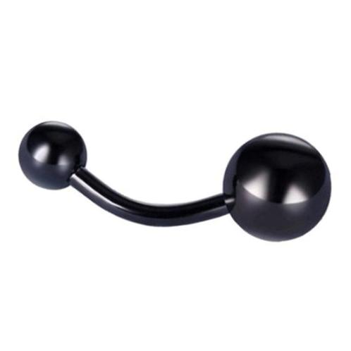 Fako Bijoux® - Navelpiercing - Titanium - Zwart, Sieraden, Tassen en Uiterlijk, Piercings, Verzenden