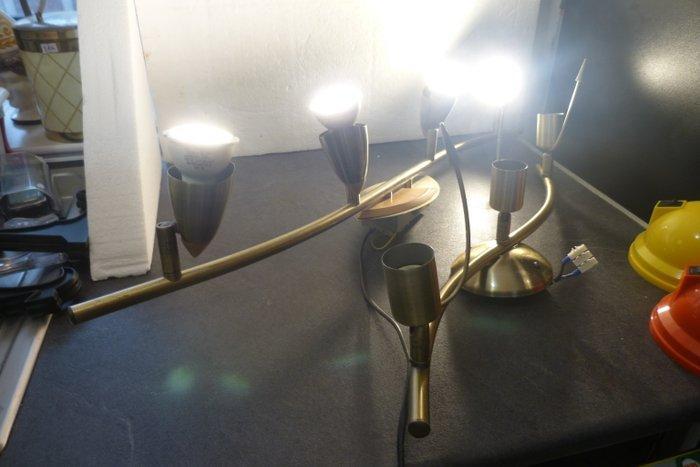 Kroonluchter - Verguld messing - 2 kroonlusters, Antiek en Kunst, Kunst | Designobjecten