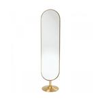 *WOONWINKEL* Kare Design Curve Staande Spiegel Messing, Huis en Inrichting, Verzenden, Nieuw