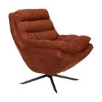 *WOONWINKEL* Dutchbone Vince Design Fauteuil Ribstof Terra, Huis en Inrichting, Fauteuils, Nieuw, Stof, Verzenden