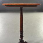 Wijntafel fraai ingelegd in schaaktafelachtige sfeer  ca 188, Antiek en Kunst, Antiek | Meubels | Tafels, Ophalen of Verzenden