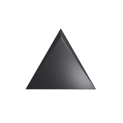 Wandtegel Zyx Triangle Channel Black Mat 15x17 cm Mat Zwart, Doe-het-zelf en Verbouw, Tegels, Wandtegels, Nieuw, Overige materialen