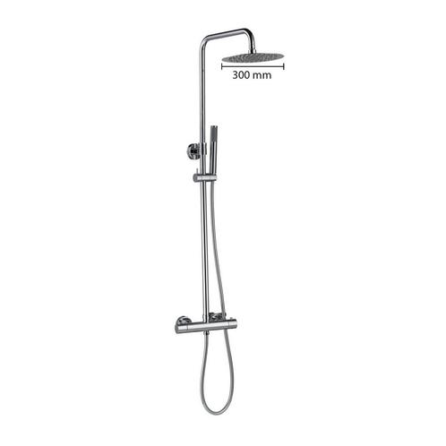 Regendoucheset Opbouw Best Design Paris-300 Thermostaatkraan, Doe-het-zelf en Verbouw, Sanitair, Kraan, Nieuw, Chroom, Ophalen of Verzenden