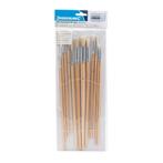 Silverline Ronde penselen set - pure haren - houten handv..., Hobby en Vrije tijd, Ophalen of Verzenden, Nieuw