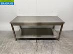 RVS Werktafel met onderschap 160 x 70 x 73 cm Horeca, Zakelijke goederen, Horeca | Keukenapparatuur, Ophalen of Verzenden, Gebruikt