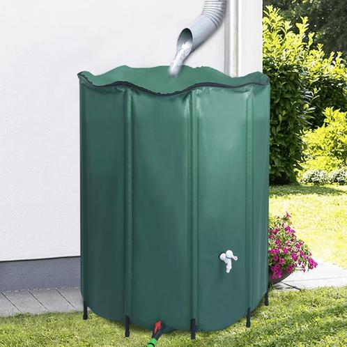 vidaXL Regenton inklapbaar met tap 1000 L, Tuin en Terras, Tuinslangen, Nieuw, Verzenden