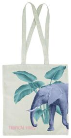 HEMA Opvouwbare canvas tas 41x37 olifant, Verzenden, Nieuw