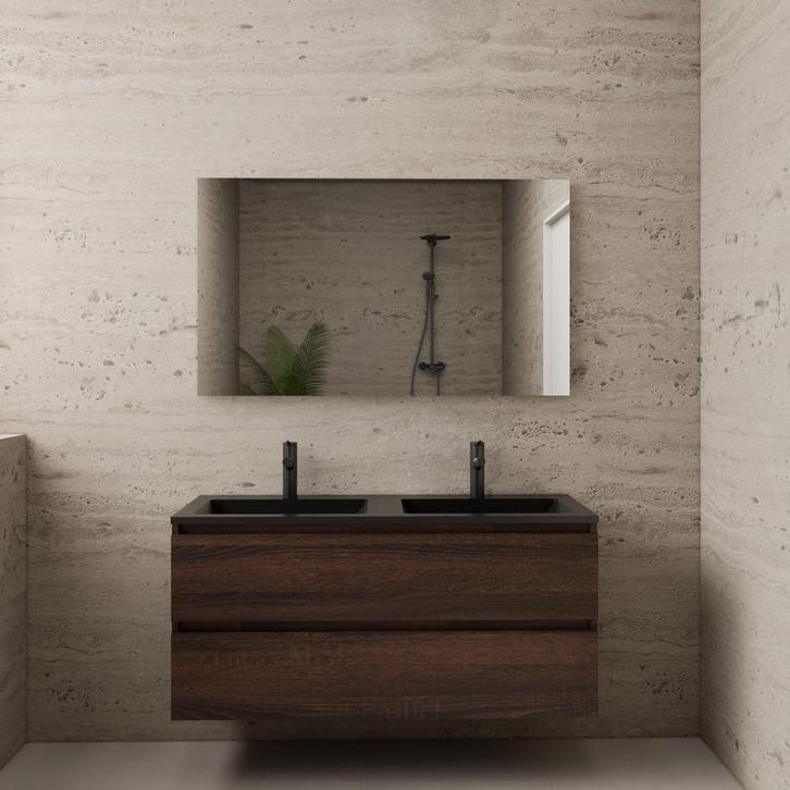 ACTIE BWS Badmeubel | Paris | Sonoma Choco 120 cm | Mat, Doe-het-zelf en Verbouw, Sanitair, Bad, Nieuw, Ophalen of Verzenden