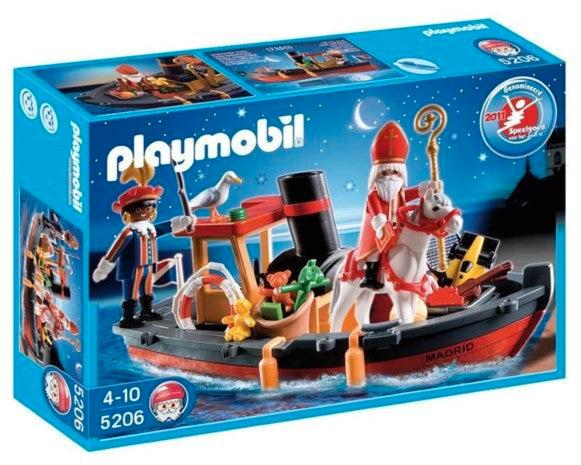 Playmobil Stoomboot van Sinterklaas en Piet – 5206 (Nieuw), Kinderen en Baby's, Speelgoed | Playmobil, Nieuw, Verzenden