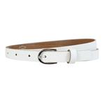 Landley Smalle Dames Riem - Leer - Tailleriem - Wit - 95, Kleding | Dames, Riemen en Ceinturen, Verzenden, Wit, Nieuw, 3 tot 5 cm