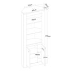 [en.casa] Boekenkast Eura 170x62x30 cm eikenkleurig, Verzenden, Nieuw