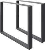 Tafelpoten - Metaal - 60x72 cm - Antraciet - ECD Germany, Verzenden, Zo goed als nieuw