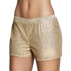 Hotpants pailletten goud, Ophalen of Verzenden, Nieuw