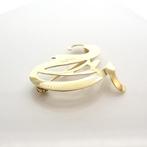Vintage gouden broche; letter V, Ophalen of Verzenden, Gebruikt, Overige kleuren, Goud