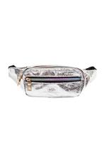 Kleine Zilveren Leerpatroon Heuptas Fanny Pack Twee Vakken Z, Ophalen of Verzenden, Nieuw, Overige typen