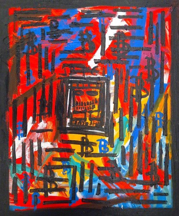 0xec6d0 (XX-XXI) - One Bitcoin N°51 of 500 - XL, Antiek en Kunst, Kunst | Schilderijen | Modern
