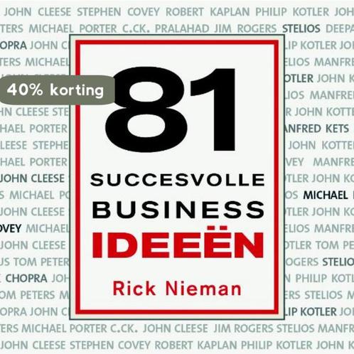 81 succesvolle businessideeen 9789049802325 Rick Nieman, Boeken, Overige Boeken, Gelezen, Verzenden