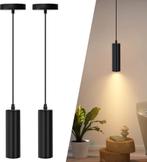 Hanglamp Industrieel - GU10 Fitting - 2 stuks - Zwart - Aigo, Verzenden, Nieuw