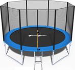 Trampoline 366 cm met veiligheidsnet blauw tot 150 kg, Ophalen of Verzenden, Nieuw