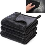 Microvezel Droogdoeken – 3-Pack – XXL 40×60 cm – Supersnel, Verzenden, Nieuw, Zwart