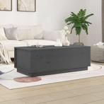 vidaXL Salontafel 100x50x35 cm massief grenenhout grijs, 100 tot 150 cm, Verzenden, Nieuw, 50 tot 100 cm
