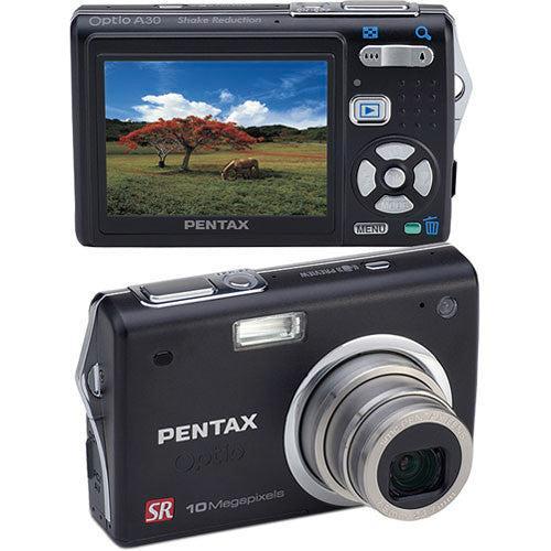 Pentax Optio A30 Digitale Compact Camera - Zwart, Audio, Tv en Foto, Fotocamera's Digitaal, Zo goed als nieuw, Verzenden