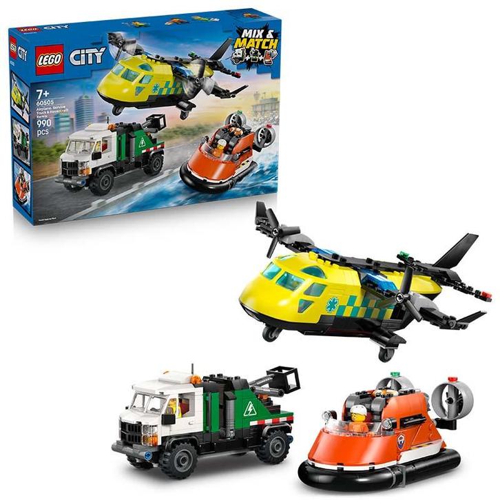 LEGO City - Airplane Service Truck & Hovercraft Rem 60505, Kinderen en Baby's, Speelgoed | Duplo en Lego, Ophalen of Verzenden