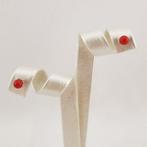 Koraal - Zilver - Oorbellen - Italiaans ambacht, Antiek en Kunst