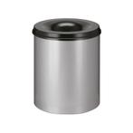 Vlamdovende papierbak 80 ltr - aluminiumgrijs/Zwart, Huis en Inrichting, Woonaccessoires | Prullenbakken, Verzenden, Nieuw