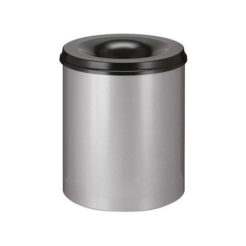 Vlamdovende papierbak 80 ltr - aluminiumgrijs/Zwart, Huis en Inrichting, Woonaccessoires | Prullenbakken, Nieuw, Verzenden