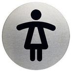 Infobord pictogram durable wc dames rond 83mm | 1 stuk, Ophalen of Verzenden