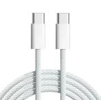 USB-C naar USB-C Kabel 100W – 2 stuks | Nylon Gevlochten |, Verzenden, Nieuw