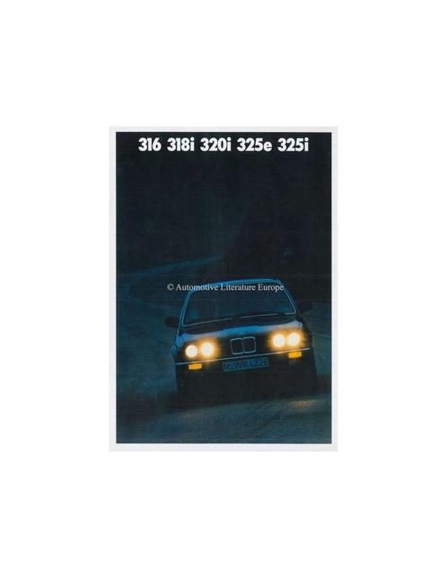1987 BMW 3 SERIE BROCHURE NEDERLANDS, Boeken, Auto's | Folders en Tijdschriften, BMW