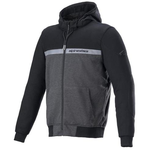 Alpinestars Chrome Street Hoodie Zwart Melange Zwart, Motoren, Kleding | Motorkleding, Heren, Nieuw met kaartje, Jas | textiel