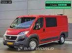 Fiat Ducato 130pk Dubbel Cabine L2H1 Trekhaak Airco Camera W, Stof, Gebruikt, Euro 6, Overige kleuren