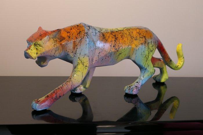 RichART - Panthère multicolore version graffiti, Antiek en Kunst, Kunst | Designobjecten