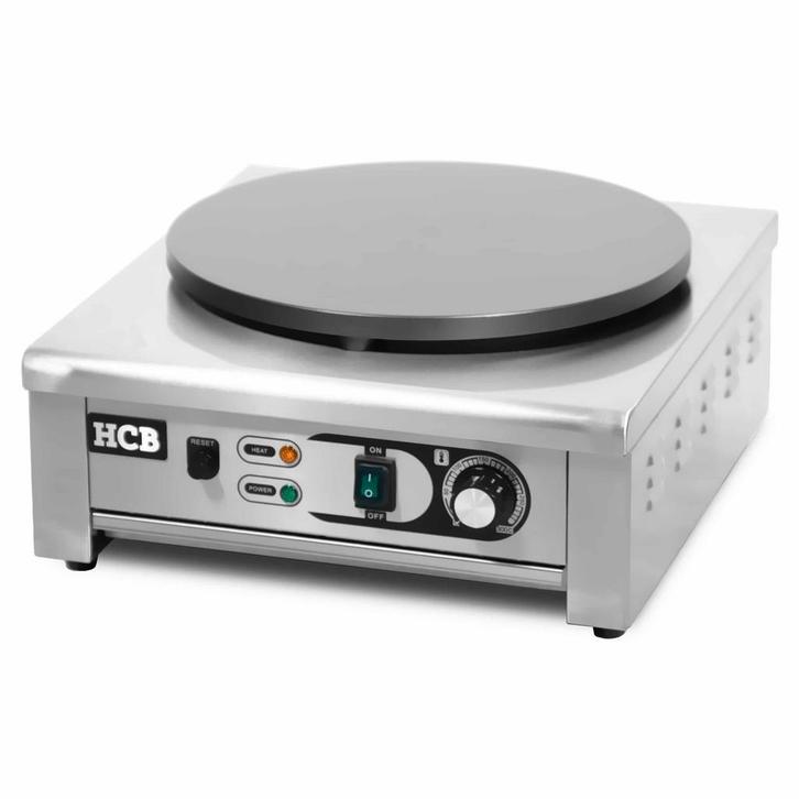 HCB Crêpe bakplaat - 230V - RVS, Zakelijke goederen, Horeca | Keukenapparatuur, Nieuw in verpakking, Fornuis, Frituur en Grillen