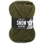 DROPS Snow Uni Colour - 92 donker mos - Wol Garen, Hobby en Vrije tijd, Breien en Haken, Ophalen of Verzenden, Nieuw