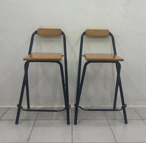 IKEA - Kruk - Dennis - Hout, Metaal - Set van twee krukken, Antiek en Kunst, Antiek | Meubels | Stoelen en Banken