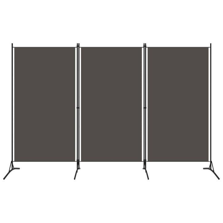 vidaXL Kamerscherm met 3 panelen 260x180 cm antraciet, Huis en Inrichting, Woonaccessoires | Kamerschermen, Nieuw, Verzenden
